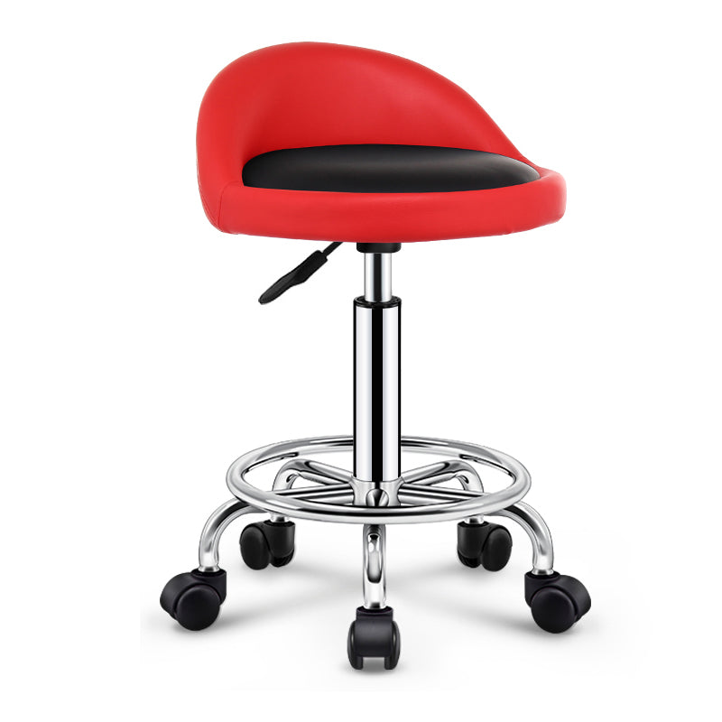 Modern Rotatable Adjustable Counter Stool Steel Cashier Bar Stool with Cushion and Pedal
