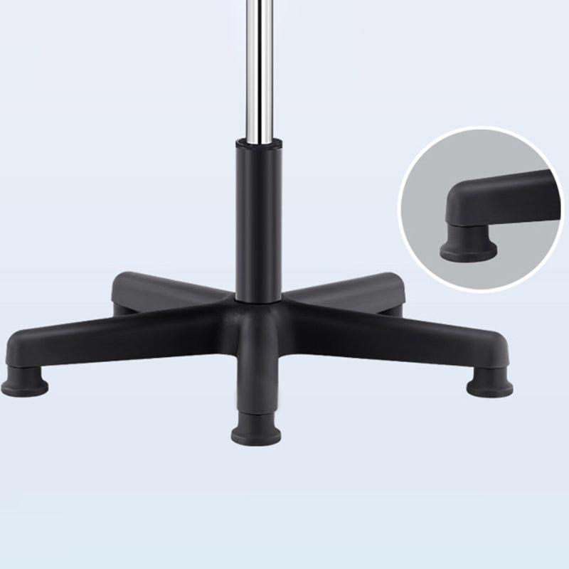 Taburete de bar ajustable giratorio moderno, taburete de bar de laboratorio de acero con cojín de cuero