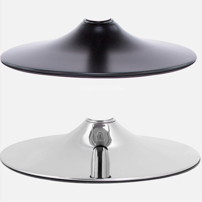 Industrial Style Bar Stool Round Leather Seat with Adjustable Height for Counter Bar