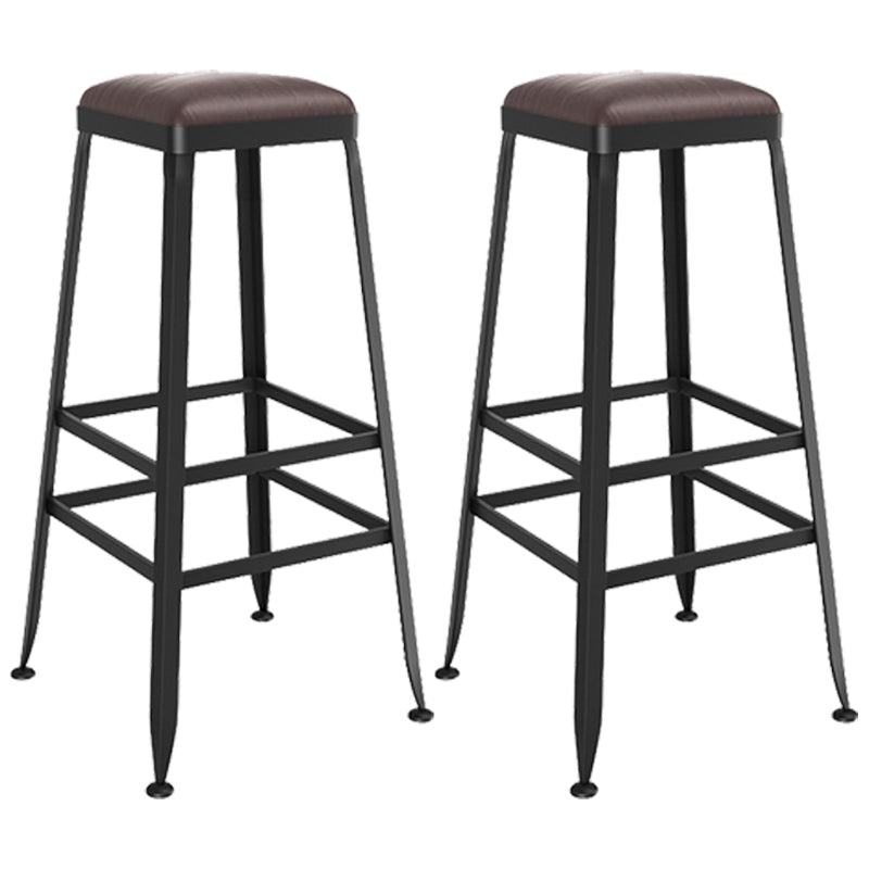 Taburete de bar interior de madera maciza de metal contemporáneo con respaldo