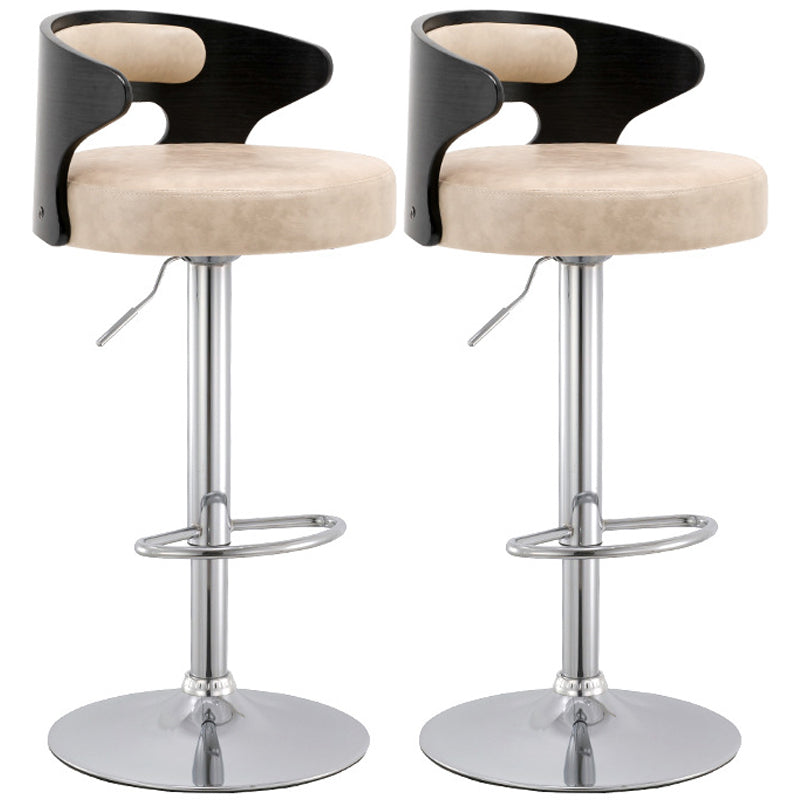 Moderner Metallhocker mit drehbarem und höhenverstellbarem, schlichtem Barhocker für das Wohnzimmer