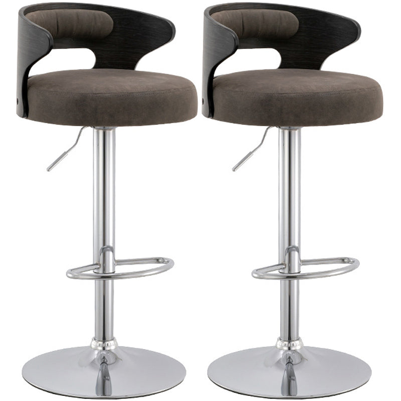 Moderner Metallhocker mit drehbarem und höhenverstellbarem, schlichtem Barhocker für das Wohnzimmer
