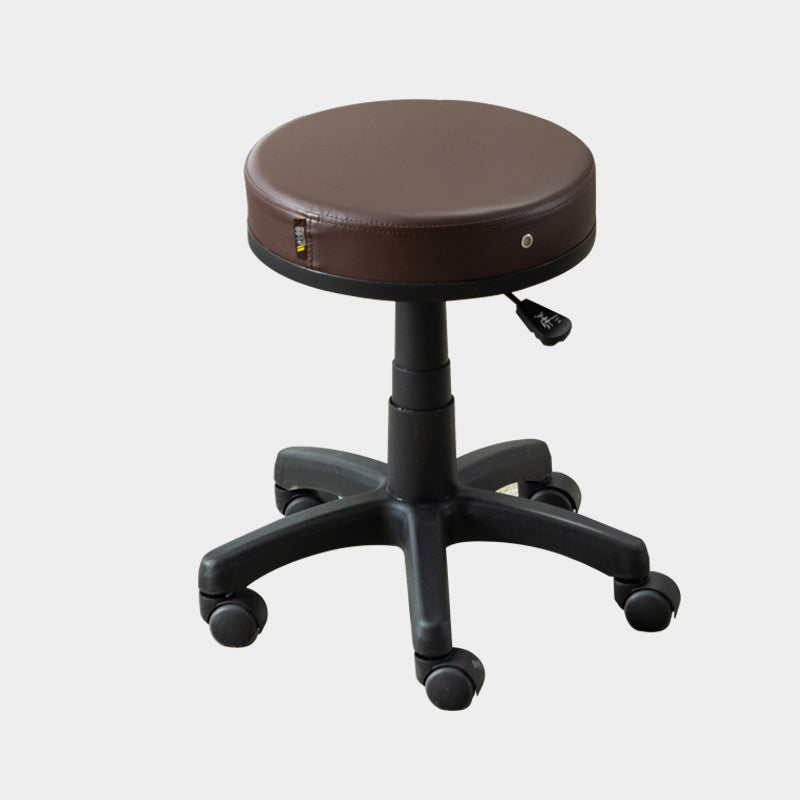 Contemporary Swivel Adjustable Height Bar Stool Indoor Bar Stool with Backless