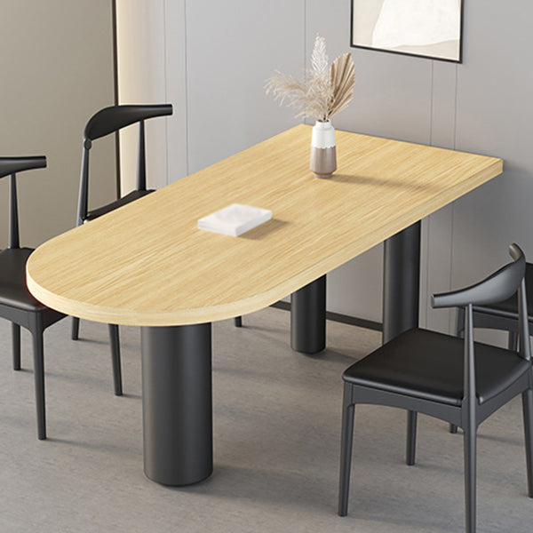 Gratis vorm massief hout binnen tafel restaurant moderne houten tafel met 3 poten