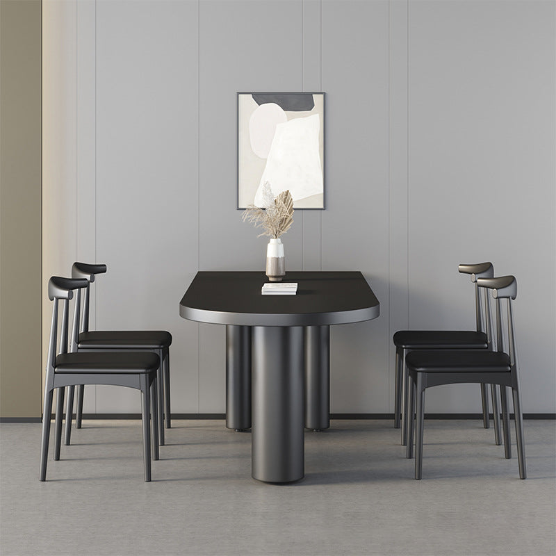 Gratis vorm massief hout binnen tafel restaurant moderne houten tafel met 3 poten