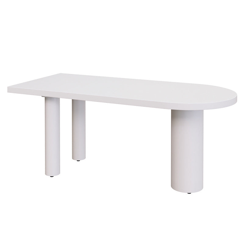 Free Form Solid Wood Table for Restaurant Modern Wood Table with 3 Legs