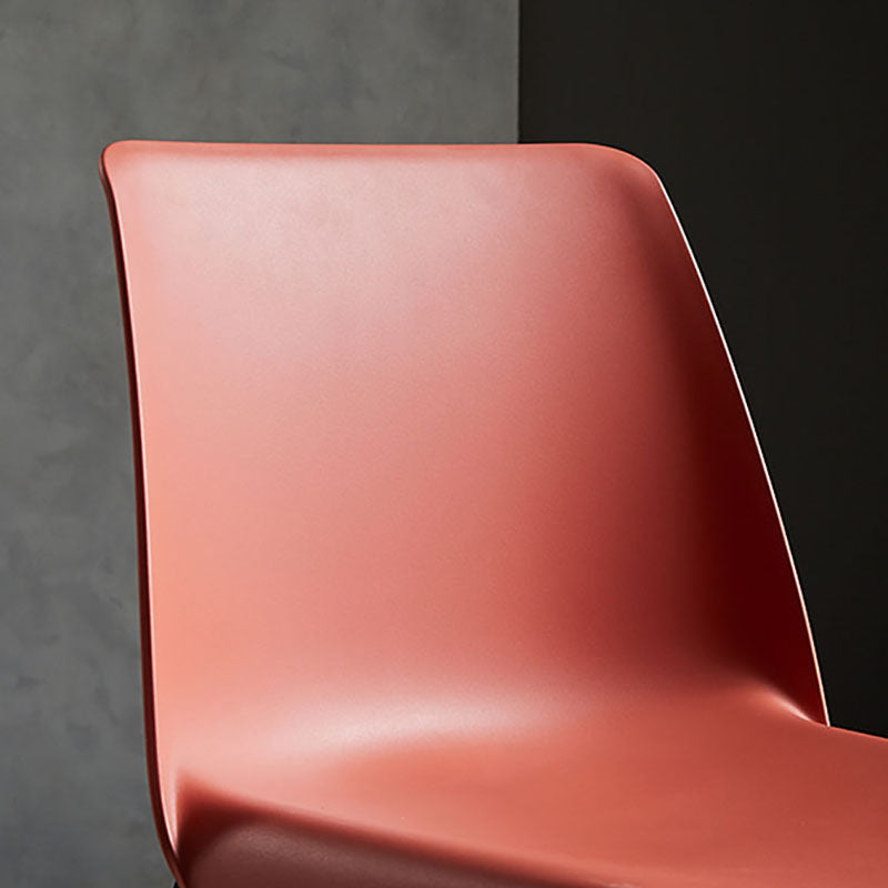 Sedia in stile contemporaneo sedia laterale senza braccio con zampe metalliche