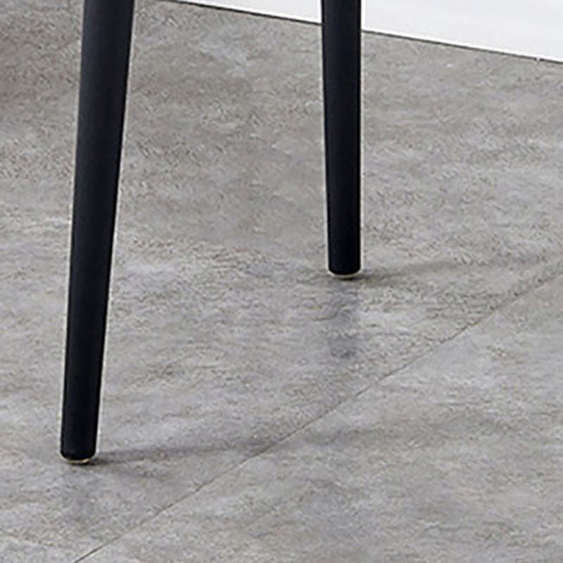 Silla contemporánea con respaldo abierto, sillas laterales sin brazos de comedor de plástico