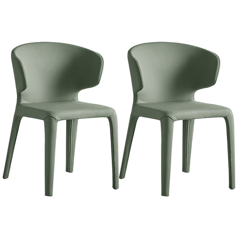 Chaise de salle à manger moderne en similicuir, chaise latérale à oreilles pour usage domestique