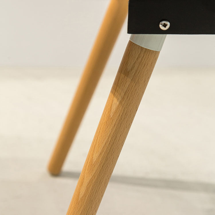 Silla de comedor plástica con respaldo abierto de haya moderna con acabado mate