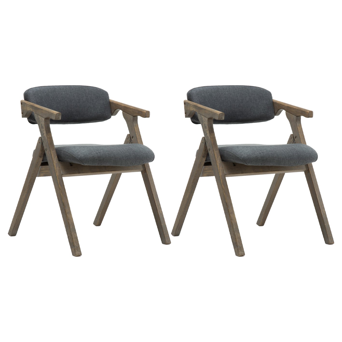 Silla lateral plegable de cuero moderna, silla de comedor con respaldo abierto y acabado mate