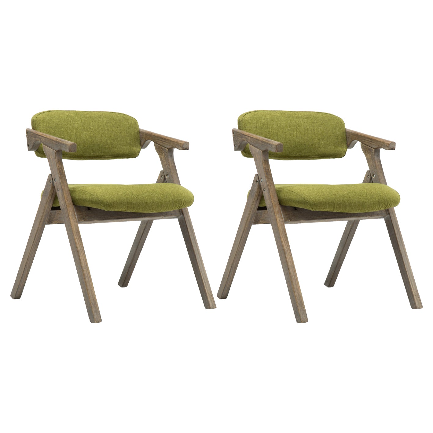 Silla lateral plegable de cuero moderna, silla de comedor con respaldo abierto y acabado mate