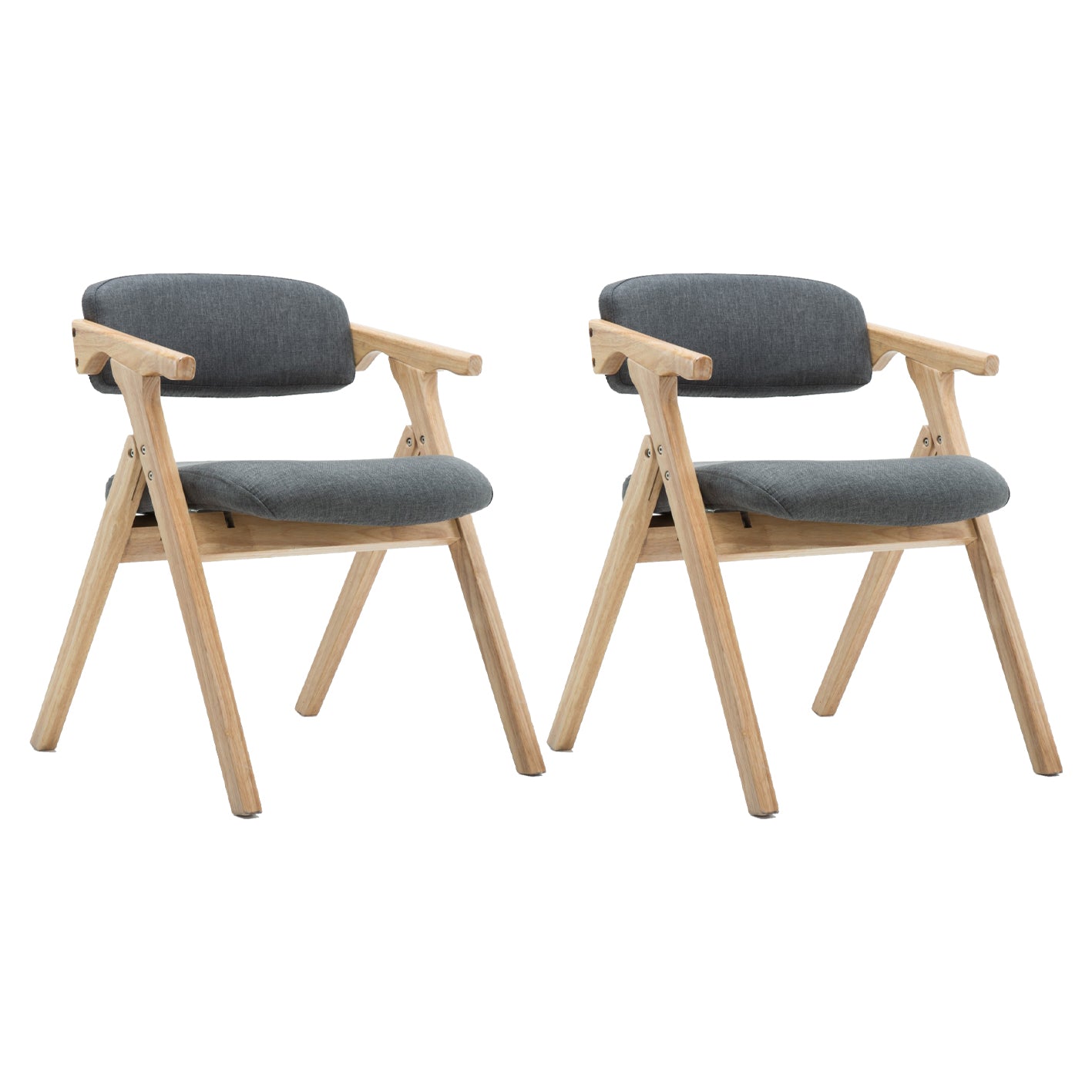 Silla lateral plegable de cuero moderna, silla de comedor con respaldo abierto y acabado mate