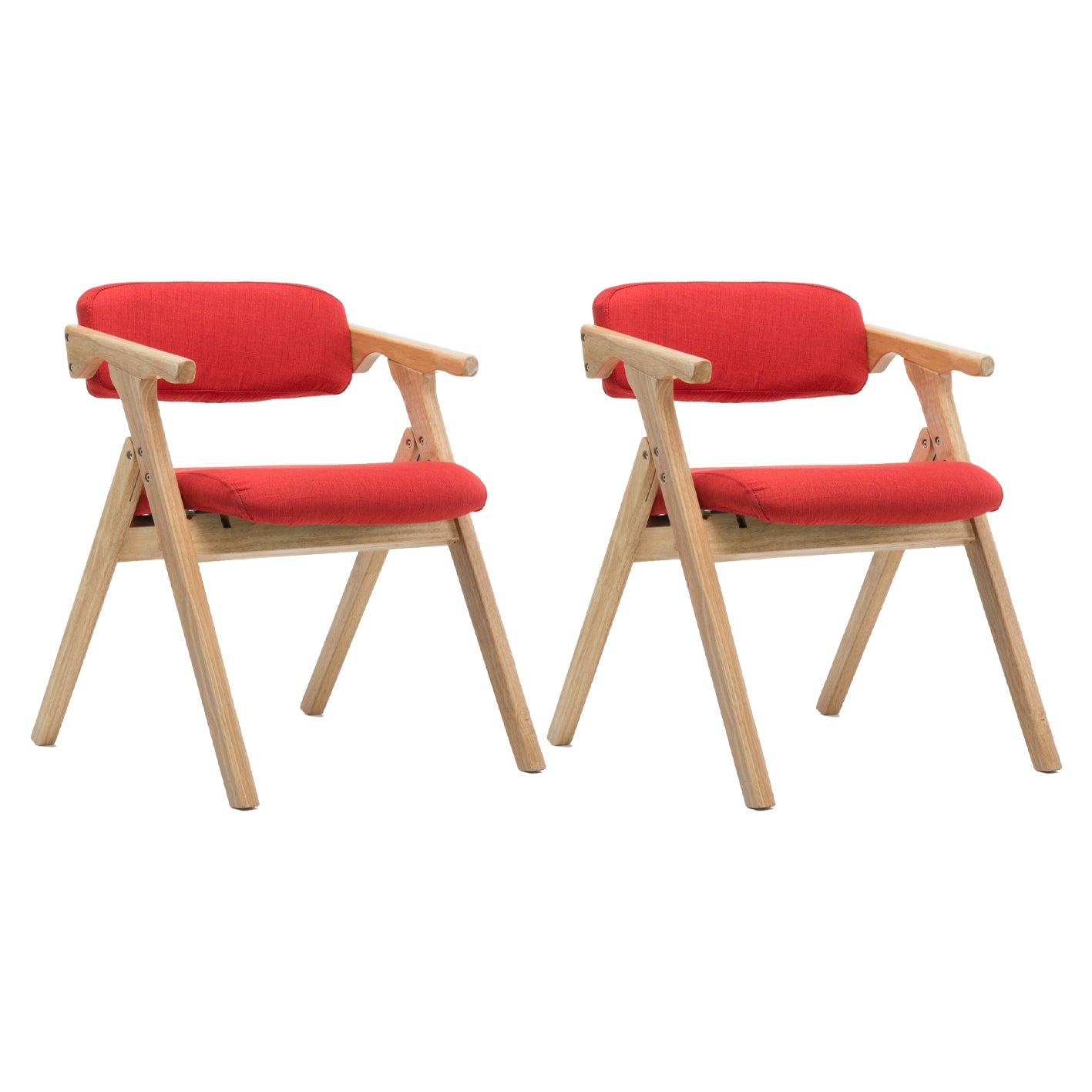 Silla lateral plegable de cuero moderna, silla de comedor con respaldo abierto y acabado mate