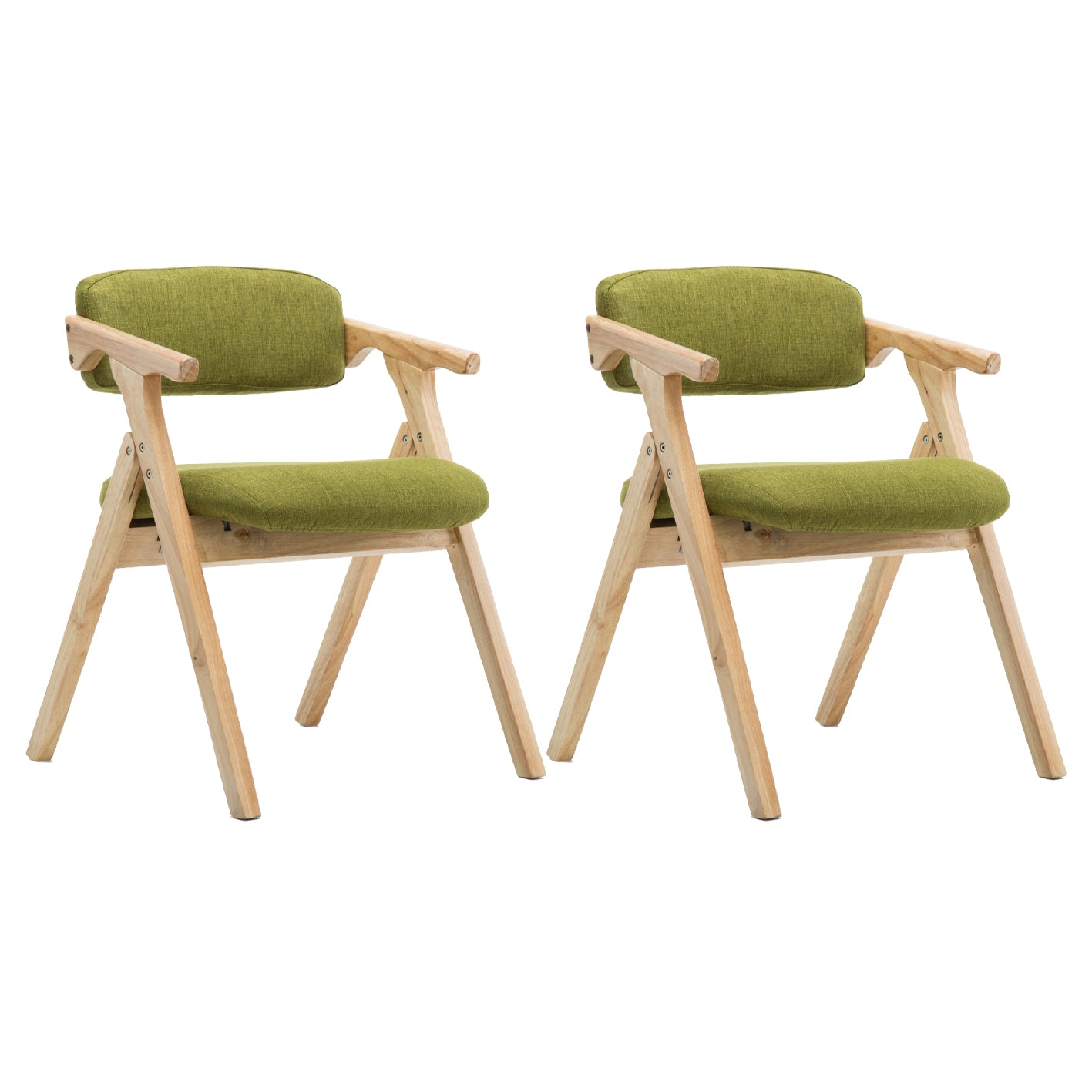 Silla lateral plegable de cuero moderna, silla de comedor con respaldo abierto y acabado mate