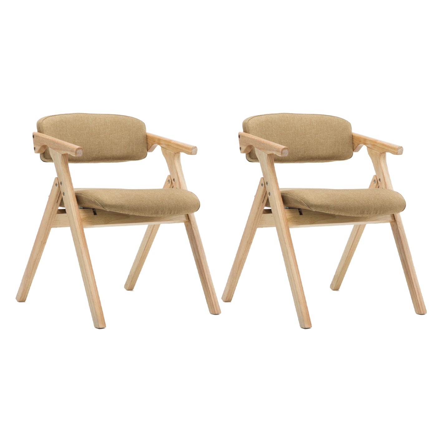 Silla lateral plegable de cuero moderna, silla de comedor con respaldo abierto y acabado mate
