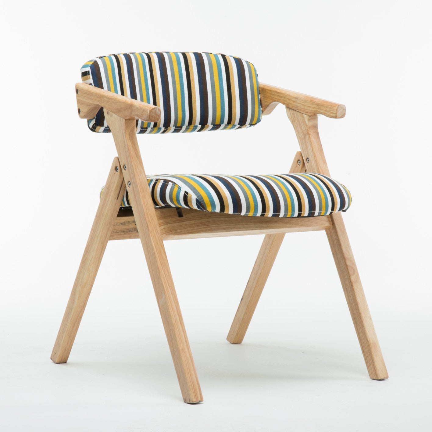 Silla lateral plegable de cuero moderna, silla de comedor con respaldo abierto y acabado mate
