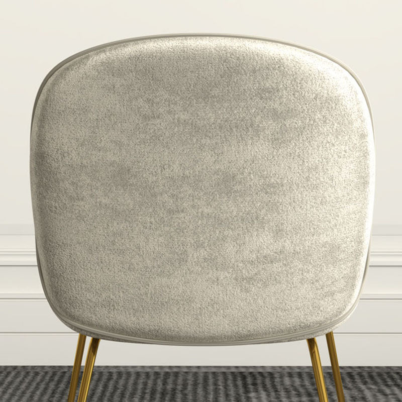 Silla lateral de comedor de tela de estilo nórdico, silla con respaldo sólido sin brazos para uso doméstico
