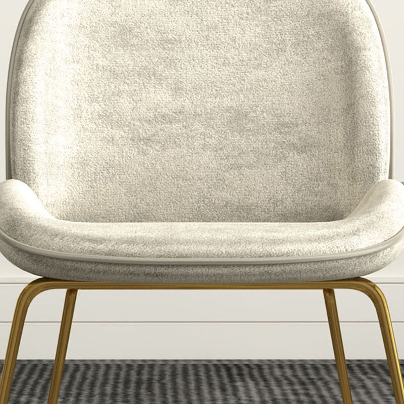 Silla lateral de comedor de tela de estilo nórdico, silla con respaldo sólido sin brazos para uso doméstico