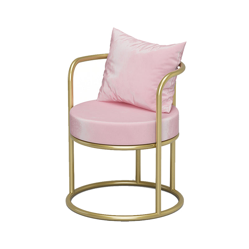 Chaise d'appoint à dossier ouvert sans accoudoirs de style scandinave, chaise d'appoint rembourrée de luxe