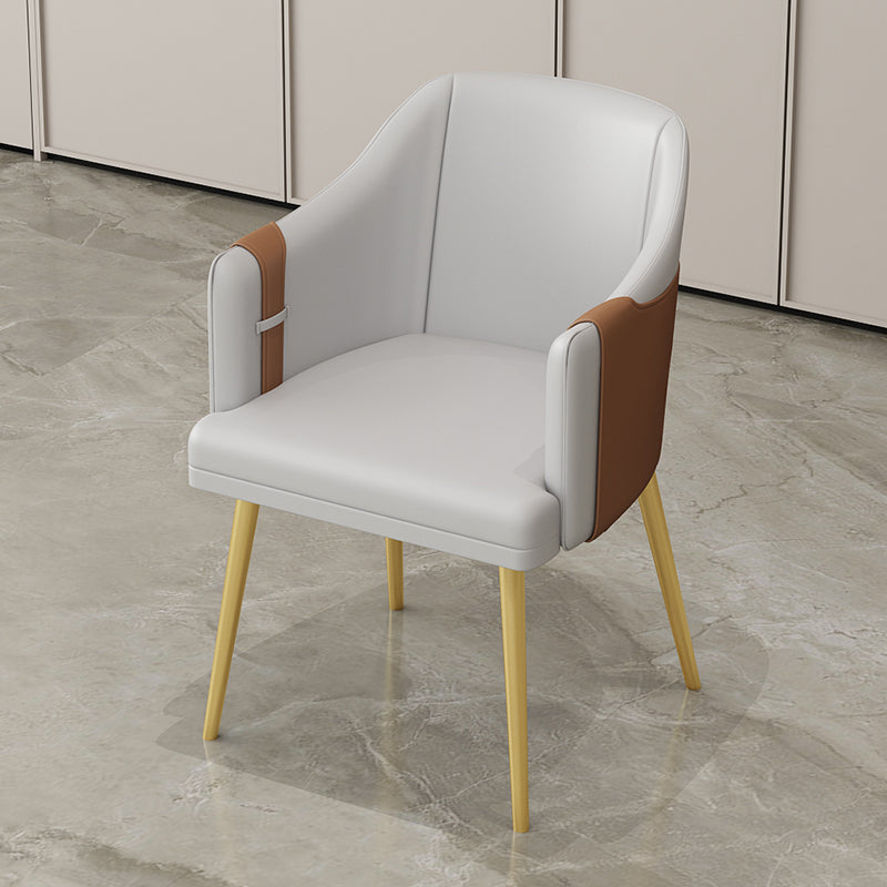 Nordic 1/4/5 Pieces Dining Set Sintered Stone Top Dining Table with Leather Chairs