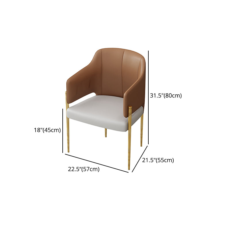 Nordic 1/4/5 Pieces Dining Set Sintered Stone Top Dining Table with Leather Chairs