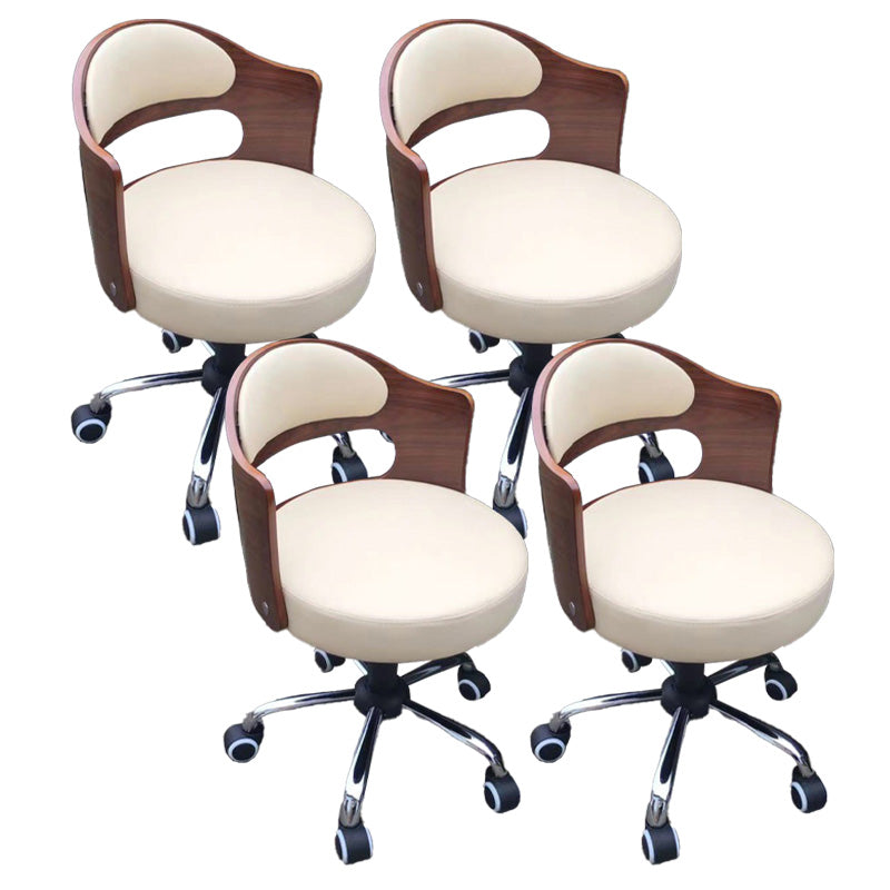 Modern Rotatable Adjustable Counter Stool Steel Bar Stool with Cushion