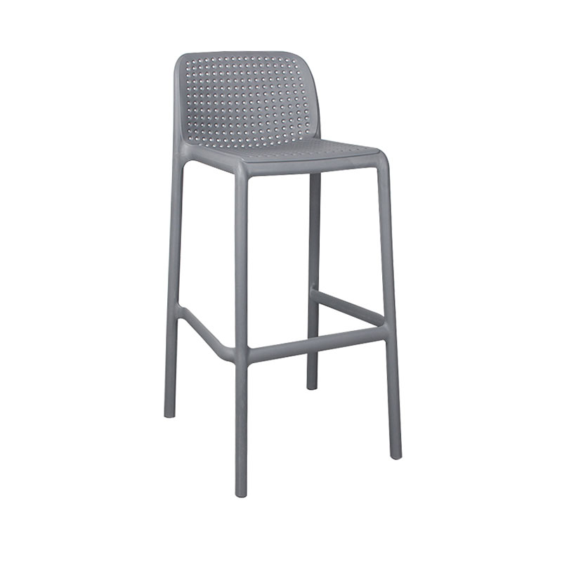 Scandinavia Style Bar-stool Square Seat PP Legs for Kitchen Bar