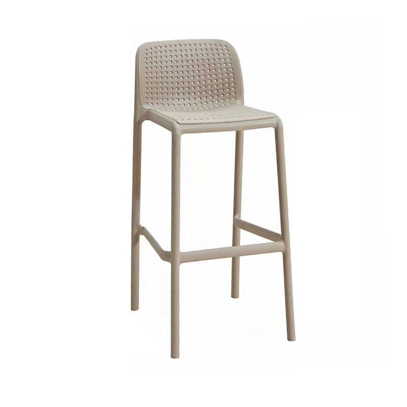 Scandinavia Style Bar-stool Square Seat PP Legs for Kitchen Bar