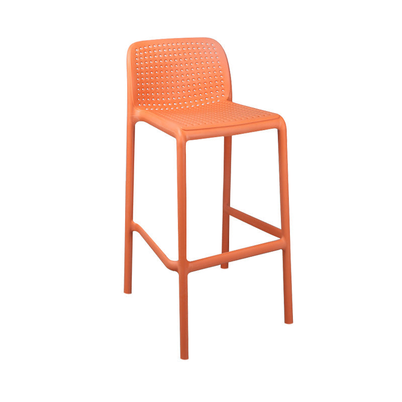 Scandinavia Style Bar-stool Square Seat PP Legs for Kitchen Bar