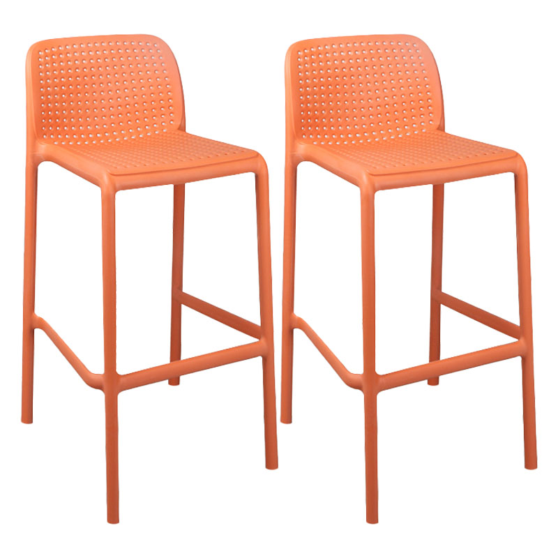 Scandinavia Style Bar-stool Square Seat PP Legs for Kitchen Bar