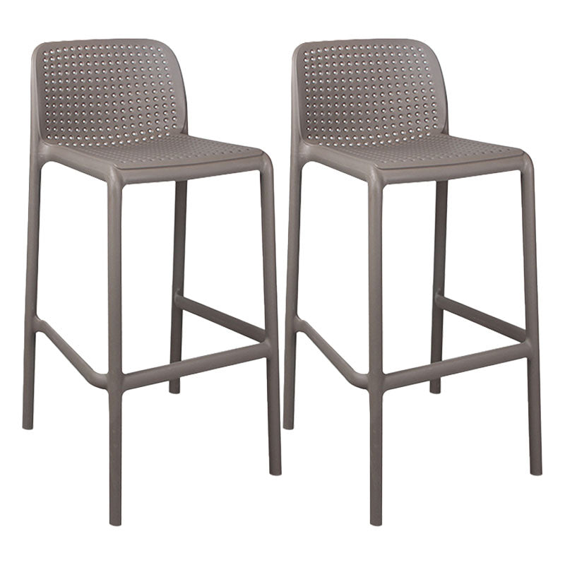 Scandinavia Style Bar-stool Square Seat PP Legs for Kitchen Bar