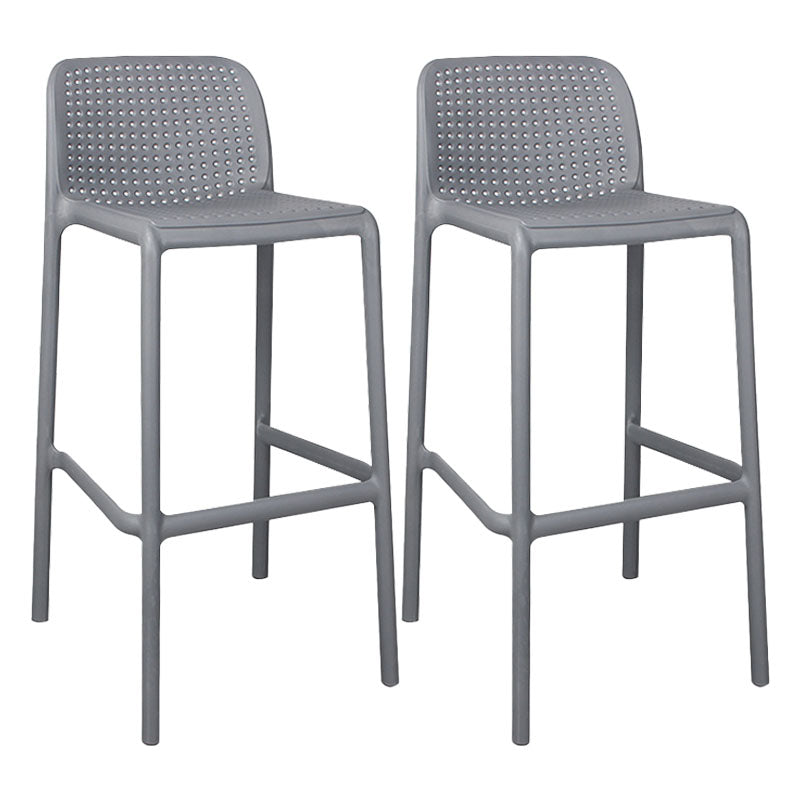 Scandinavia Style Bar-stool Square Seat PP Legs for Kitchen Bar