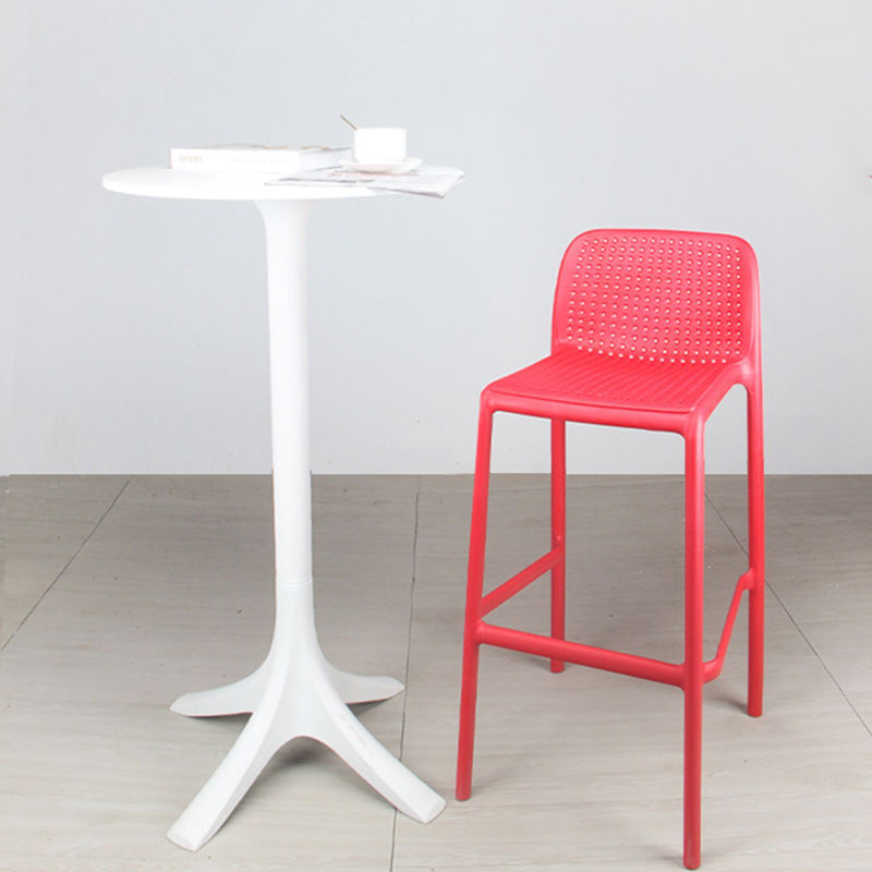 Scandinavia Style Bar-stool Square Seat PP Legs for Kitchen Bar