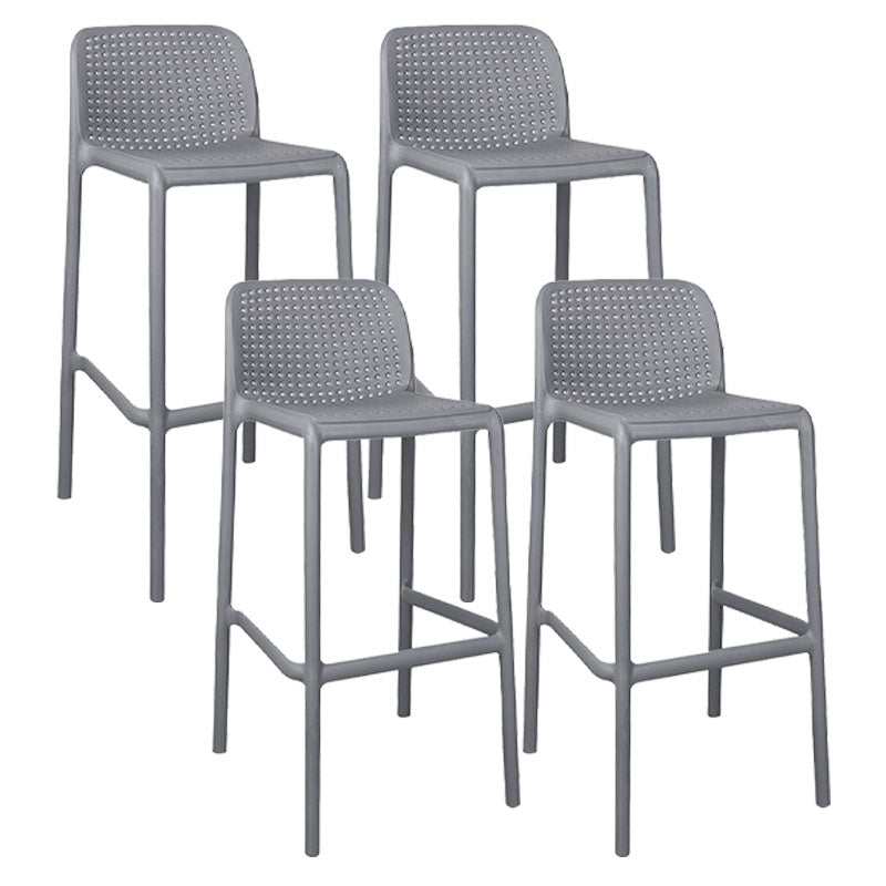 Scandinavia Style Bar-stool Square Seat PP Legs for Kitchen Bar