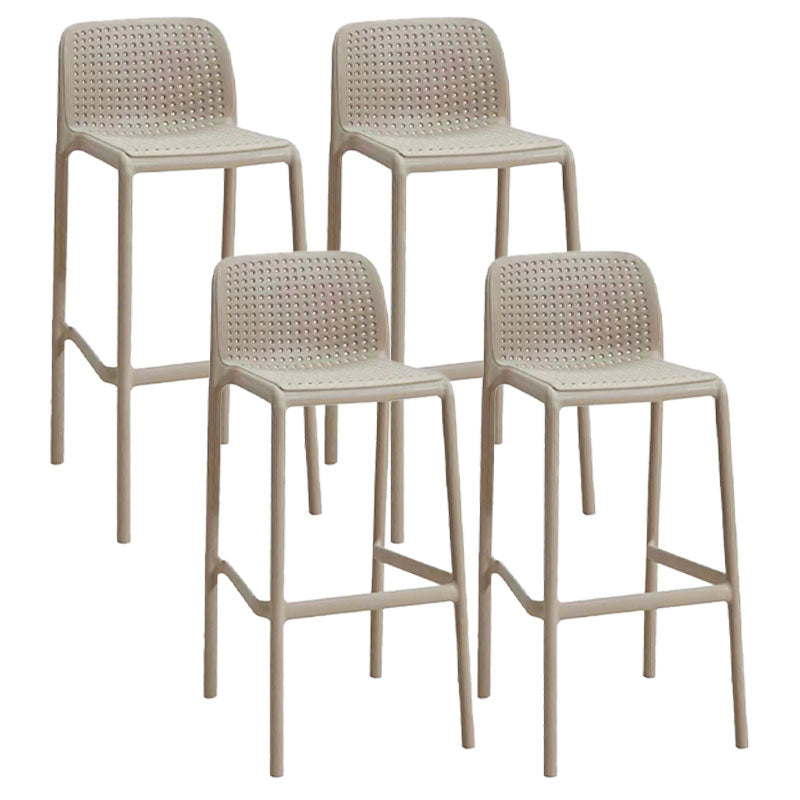 Scandinavia Style Bar-stool Square Seat PP Legs for Kitchen Bar