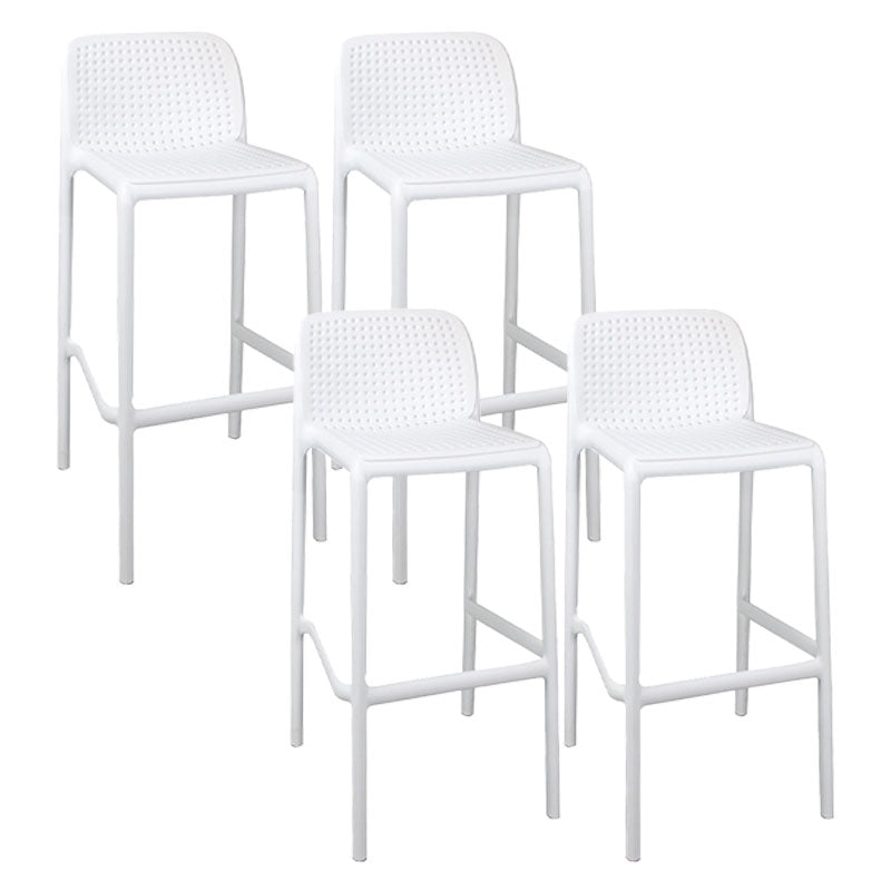 Scandinavia Style Bar-stool Square Seat PP Legs for Kitchen Bar