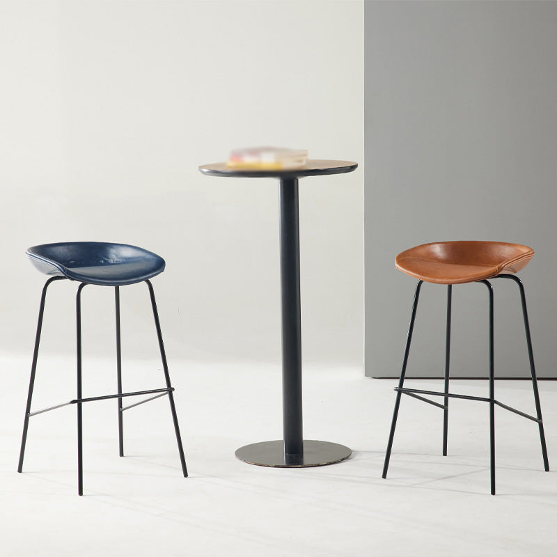 Taburete de bar de estilo industrial Asiento de cubo de hierro para barras de restaurantes