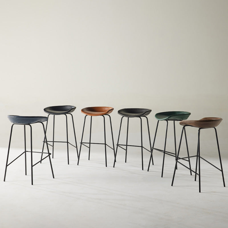 Taburete de bar de estilo industrial Asiento de cubo de hierro para barras de restaurantes