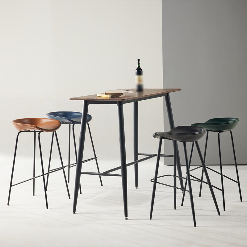 Taburete de bar de estilo industrial Asiento de cubo de hierro para barras de restaurantes