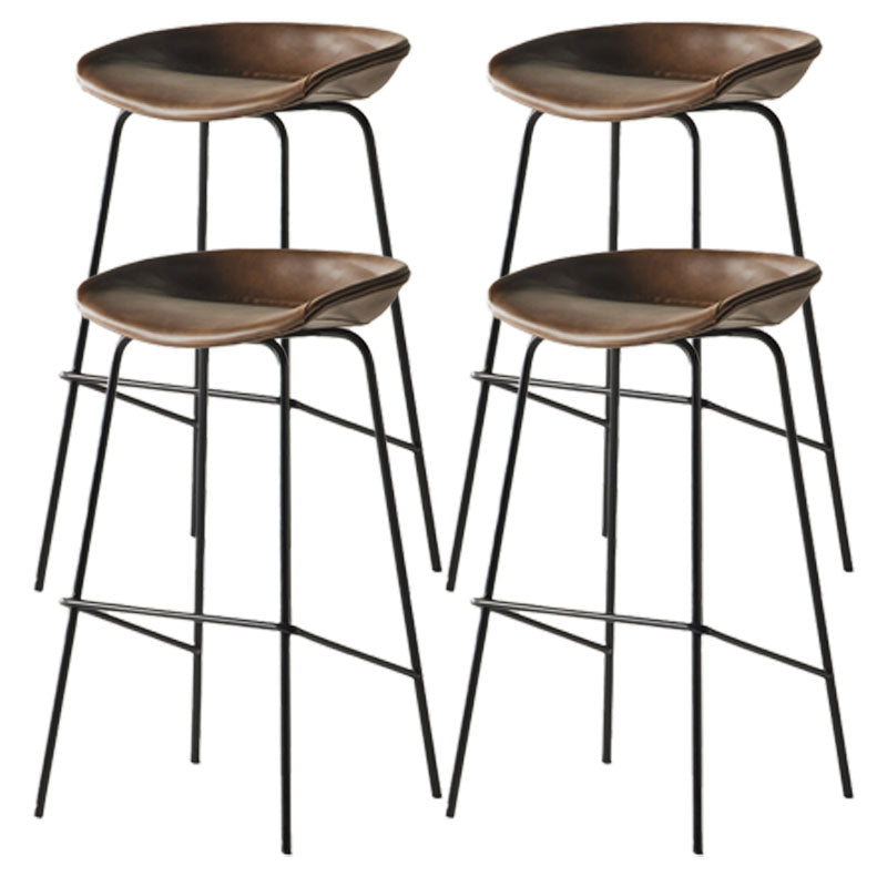 Taburete de bar de estilo industrial Asiento de cubo de hierro para barras de restaurantes