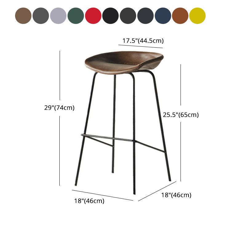Taburete de bar de estilo industrial Asiento de cubo de hierro para barras de restaurantes
