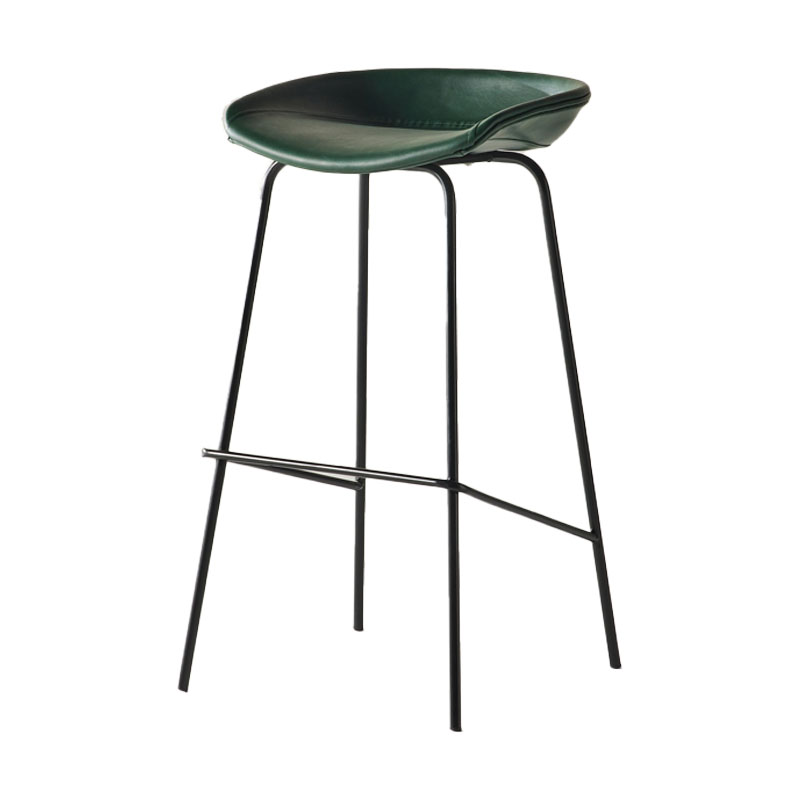 Silla de bar de estilo industrial, asiento de cubo, patas de hierro para restaurante y bar