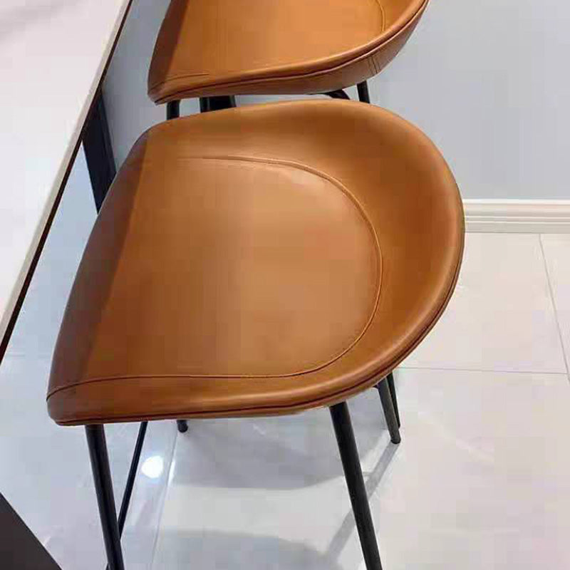 Silla de bar de estilo industrial, asiento de cubo, patas de hierro para restaurante y bar