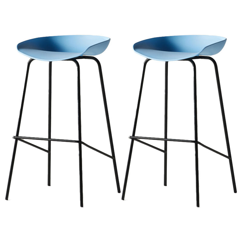 Silla de bar de estilo industrial, asiento de cubo, patas de hierro para restaurante y bar