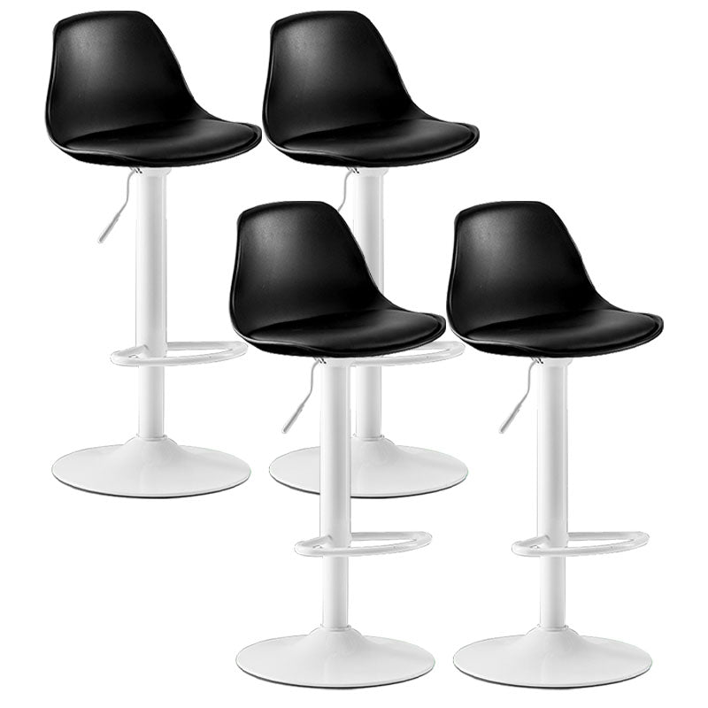 Taburete de bar de estilo industrial, asiento cubo con patas de metal para barra de mostrador