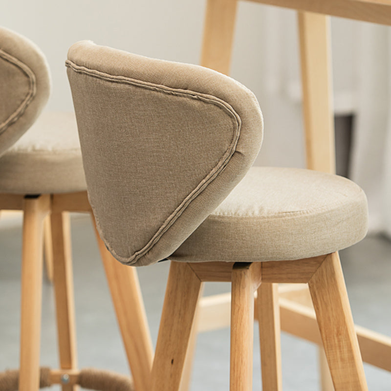 Piernas de madera de estilo de bar de escandinavia asiento redondo para bar de restaurantes