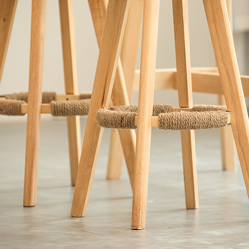 Piernas de madera de estilo de bar de escandinavia asiento redondo para bar de restaurantes
