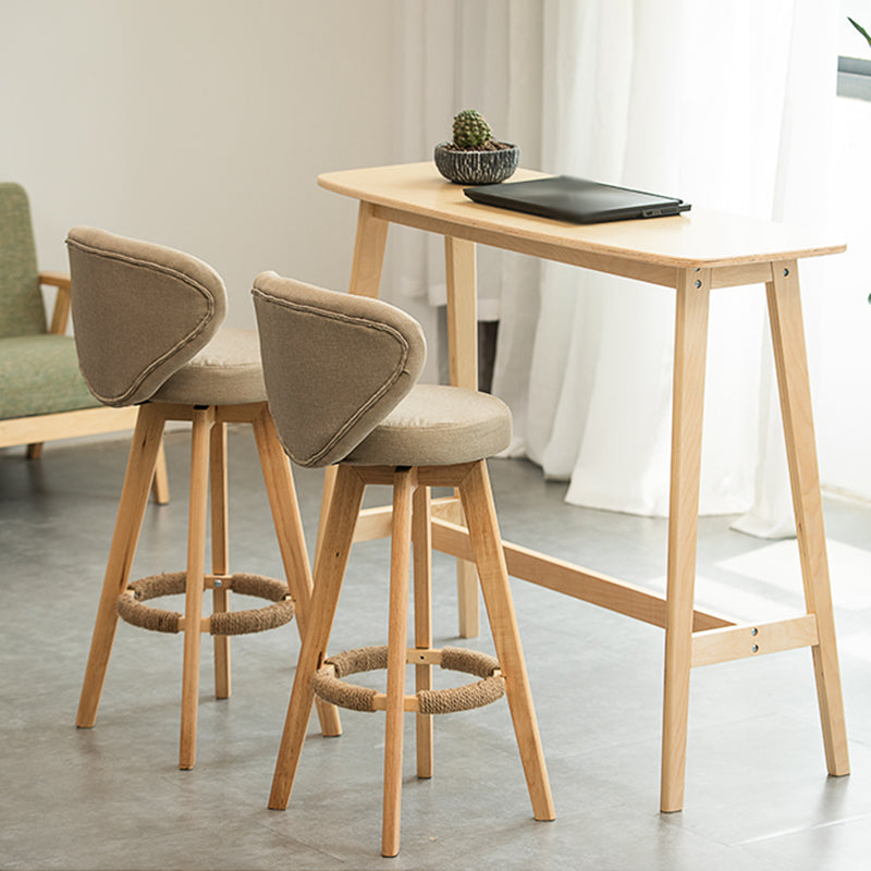 Piernas de madera de estilo de bar de escandinavia asiento redondo para bar de restaurantes