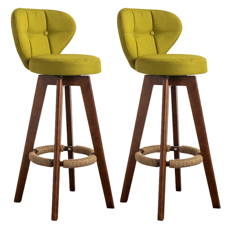 Piernas de madera de estilo de bar de escandinavia asiento redondo para bar de restaurantes